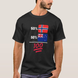 Flaggenvorstufe "Norwegisch plus Neuseeländer Mix" T-Shirt
