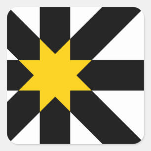 Flaggenzeichen des Landes Schottland-Schottisches  Quadratischer Aufkleber