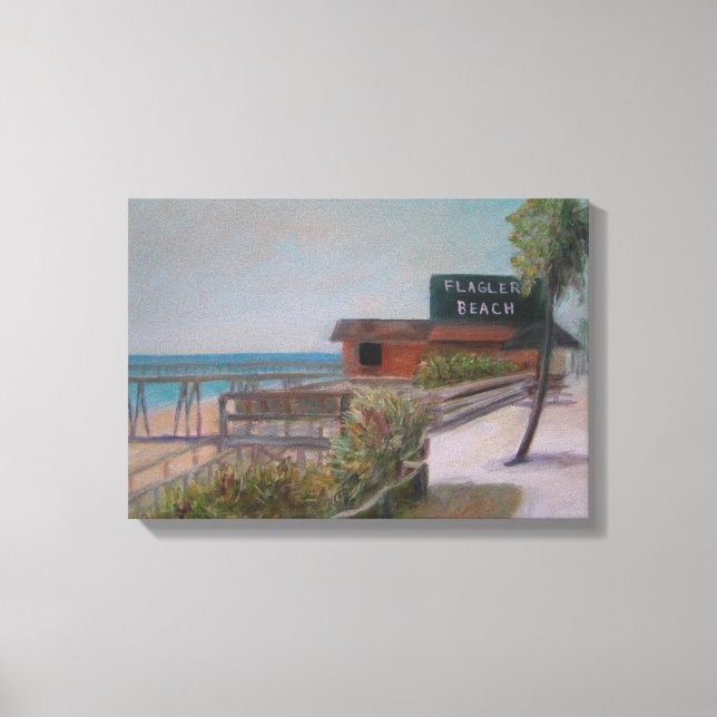 FLAGLER BEACH Canvas Print Leinwanddruck (Vorderseite)