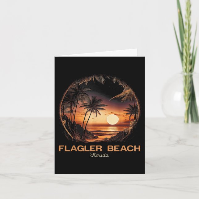 Flagler Beach Florida Karte (Vorderseite)