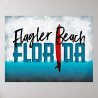Flagler Beach Florida Surfboard Surfbrett
