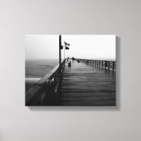 Flagler Beach Pier Foto Canvas Print