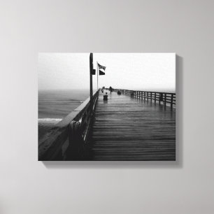 Flagler Beach Pier Foto Canvas Print Leinwanddruck