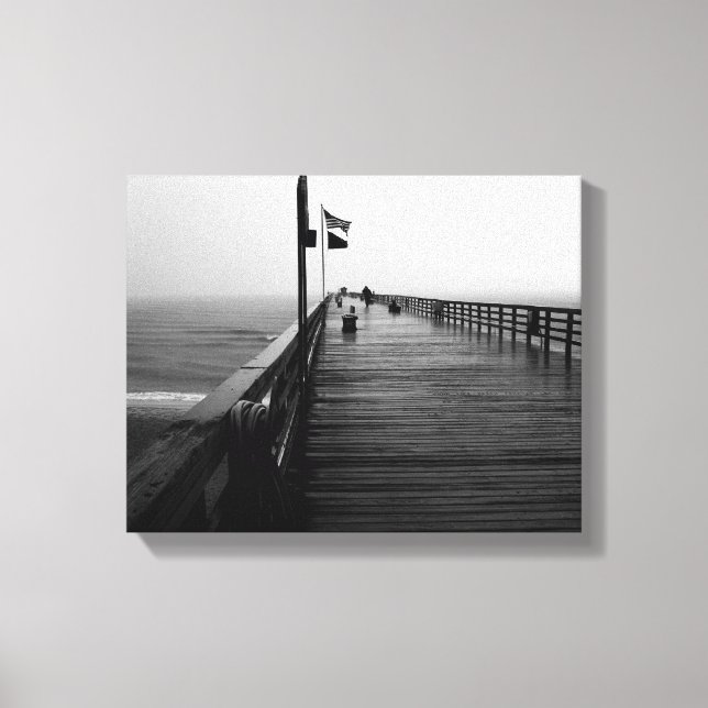 Flagler Beach Pier Foto Canvas Print Leinwanddruck (Vorderseite)