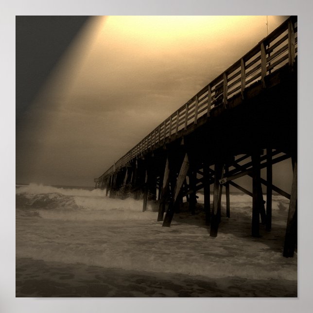 Flagler Beach Pier Print Poster (Vorne)