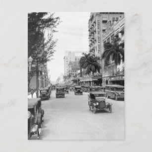 Flagler Street, Miami, 1920er Postkarte