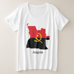 Flags and countries Angola Große Größe T-Shirt