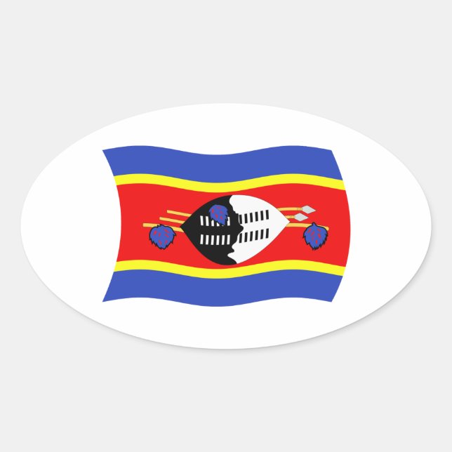 Flags-Aufkleber Ovaler Aufkleber (Vorderseite)