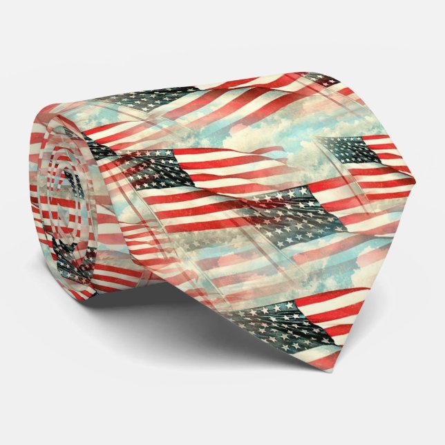 Flags halsfest krawatte (Gerollt)