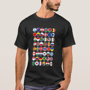 Flags of the Countries of the World Graphic Cool D T-Shirt
