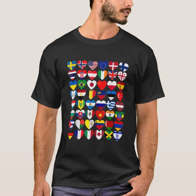 Flags of the Countries of the World International  T-Shirt (Vorderseite)