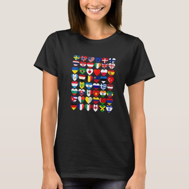 Flags of the Countries of the World International  T-Shirt (Vorderseite)