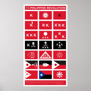 Flags of The Philippine Revolution - Small Poster