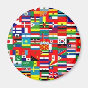 FLAGS OF THE WORLD MAGNET