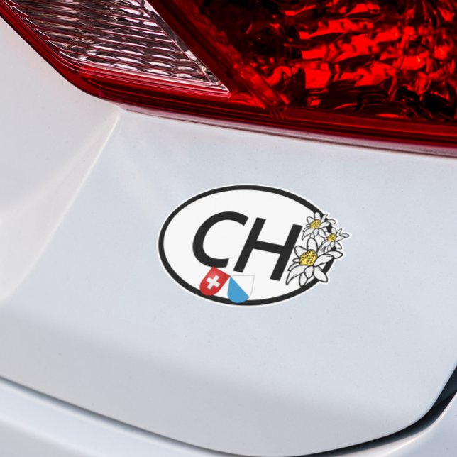 Flags von Schweiz und Zürich | Edelweiss-Blume | O Aufkleber (zurich schweiz)