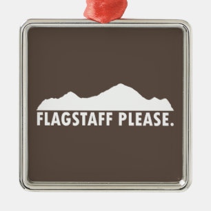 Flagstaff Arizona Bitte Ornament Aus Metall