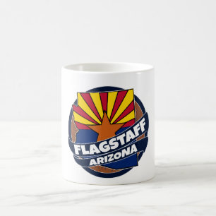 Flagstaff Arizona-Fahne platzte die Tasse