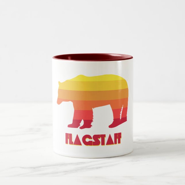 Flagstaff Arizona Rainbow Bear Zweifarbige Tasse (Mittel)