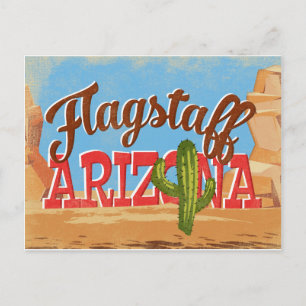 Flagstaff Arizona Vintage Reise Postkarte