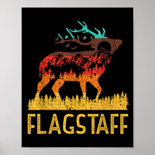 Flagstaff - Naturliebe Vintage-Wandern 70er 80er Poster