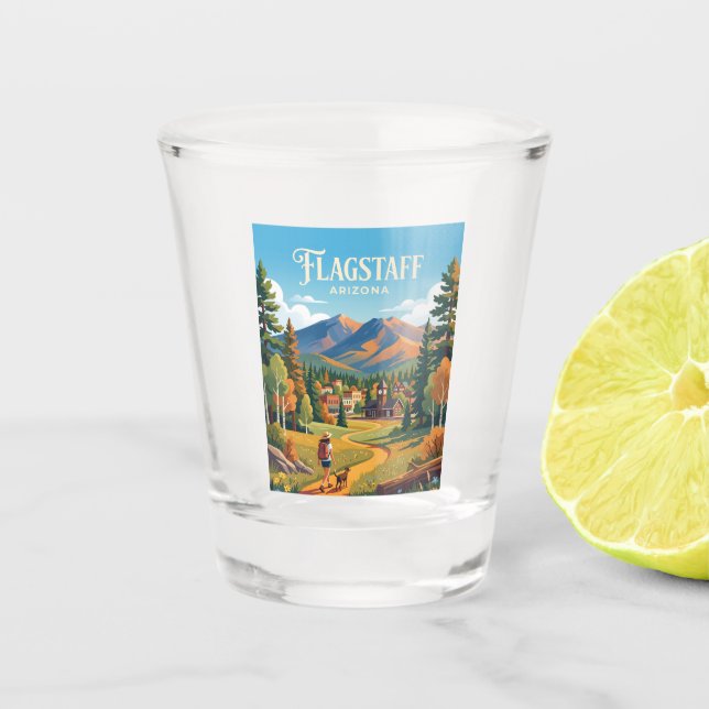 Flagstaff USA Schnapsglas (Vorderseite)