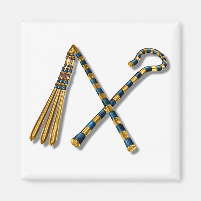 Flail and Crook von Tutankhamun Magnet (Vorne)