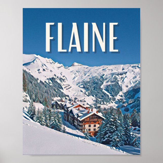 Flaine-Skistation Poster (Vorne)