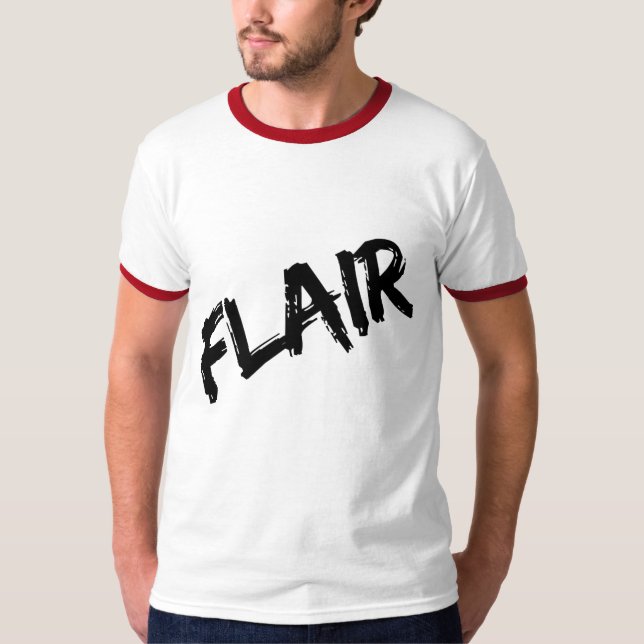 FLAIR Bedruckter Basic Herrenring T-Shirt (Vorderseite)