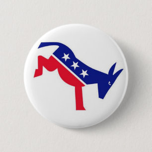 Flair-Button: Demokrat-Esel Button
