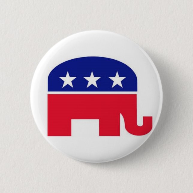 Flair-Button: Republikanischer Elefant Button (Vorderseite)