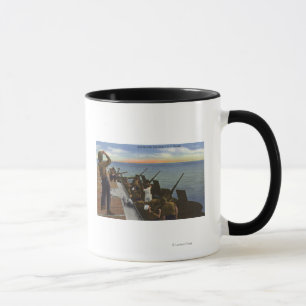 Flakfeuer von einem US-Träger - US Navy Tasse
