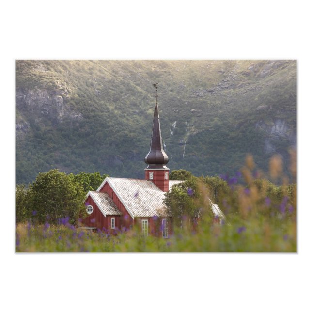 Flakstad Church Fotodruck (Vorne)