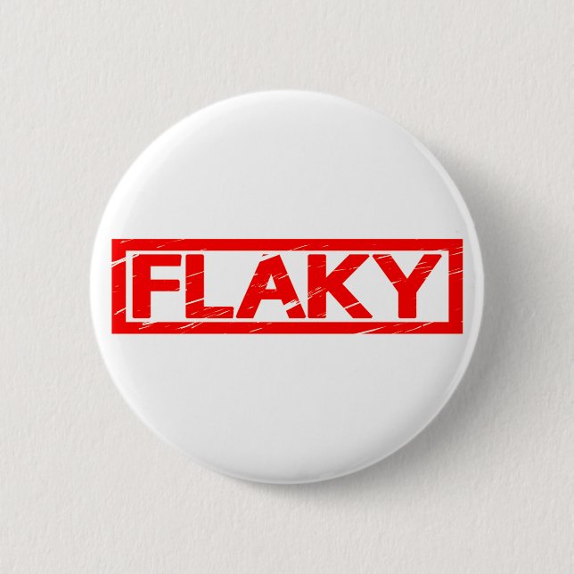 Flaky Briefmarke Button (Vorderseite)