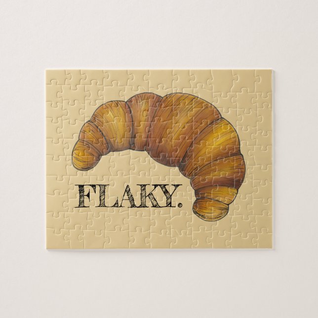 Flaky Buttery Croissant French Pastry Feinschmecke Puzzle (Horizontal)