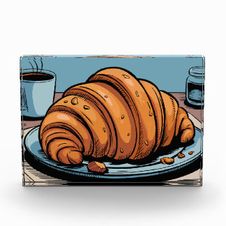 Flaky Morning Croissant Treat Fotoblock