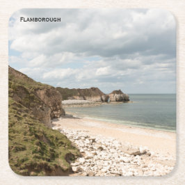 Flamborough Coast Rechteckiger Pappuntersetzer