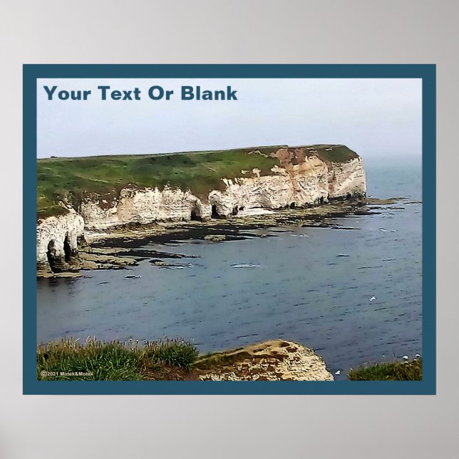Flamborough Head Chalk Cliffs Poster (Vorne)