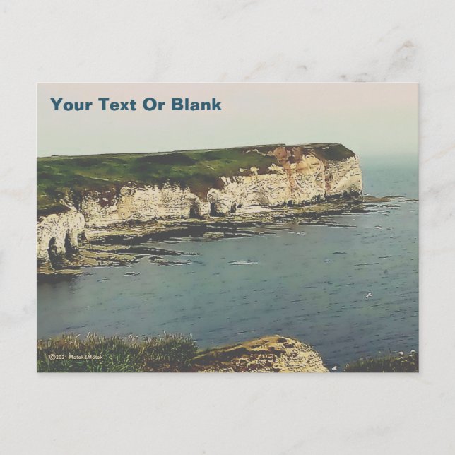 Flamborough Head Chalk Cliffs Postkarte (Vorderseite)