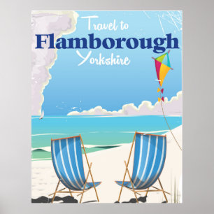 Flamborough Yorkshire Reiseplakat Poster