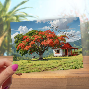 Flamboyán de Puerto Rico Postkarte