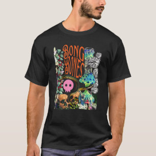 Flamboyant Apparel Bong Skulls Snake Floral Illust T-Shirt