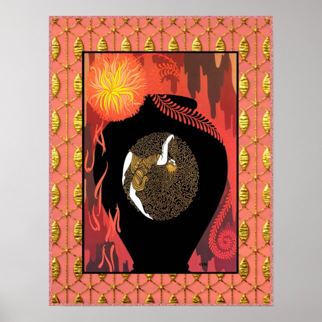 Flamboyant Art Deco (ERTE) Poster. Poster (Vorne)