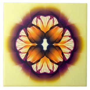Flamboyant farbige Dekoration Fliese