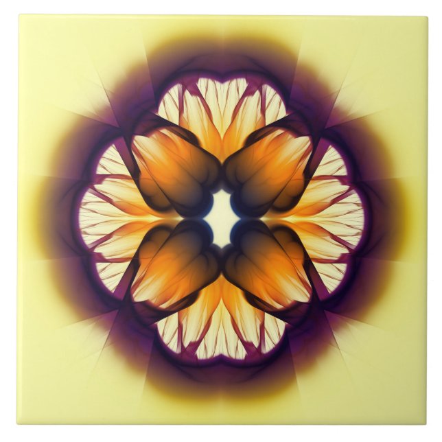 Flamboyant farbige Dekoration Fliese (Vorderseite)