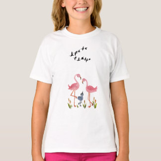Flamboyant Flamingo Fantasy: Inspiriert von Vögeln T-Shirt