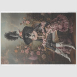 Flamboyant Standard Poodle Decoupage Seidenpapier