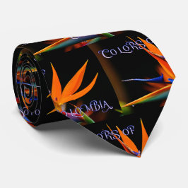 Flamboyante Paradiesvogelblume Krawatte