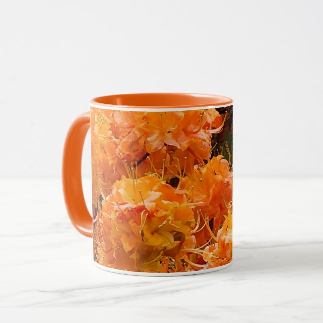Flame Azalea Blume Tasse (Vorderseite Links)