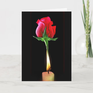 Flame Heart Card by Gregory Gallery Feiertagskarte