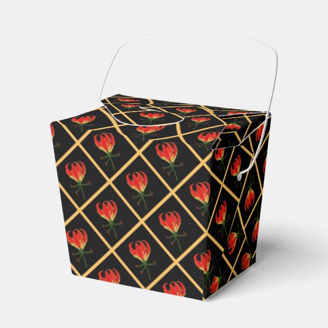 Flame Lily Gloriosa Gevor Box Geschenkschachtel (Vorderseite)